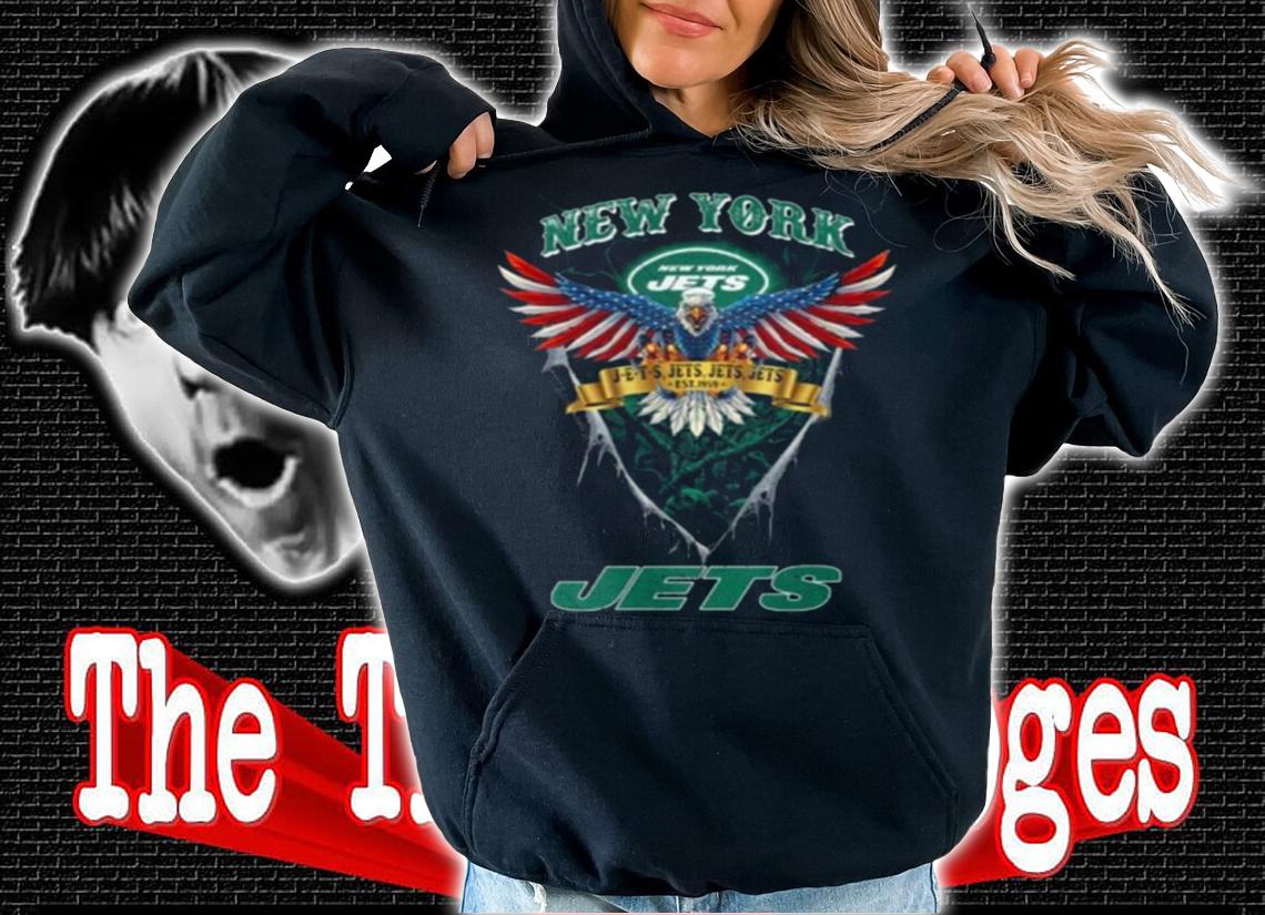 New York Jets Canes Watch Eagle Wing American Flag t-shirt hoodie