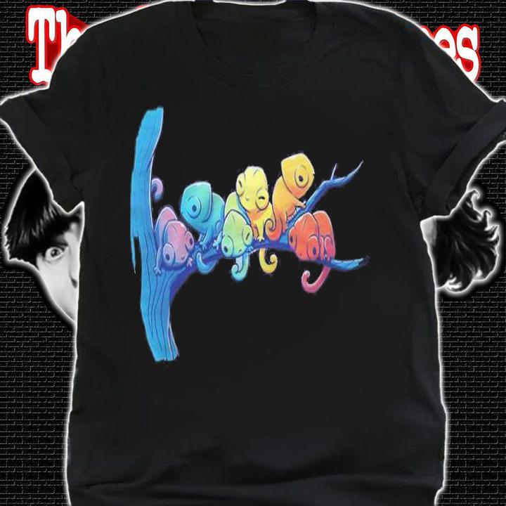 Rainbow Chameleons Shirt t-shirt shirt