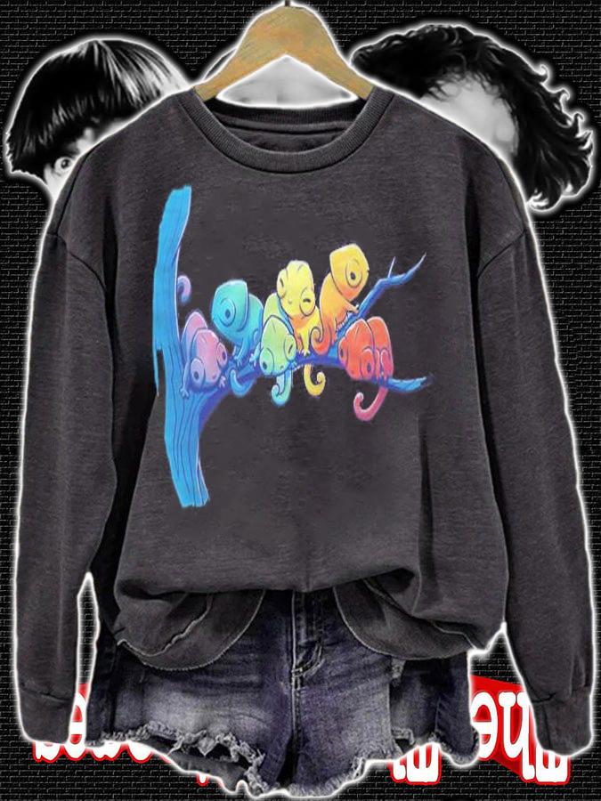 Rainbow Chameleons Shirt t-shirt sweatshirt