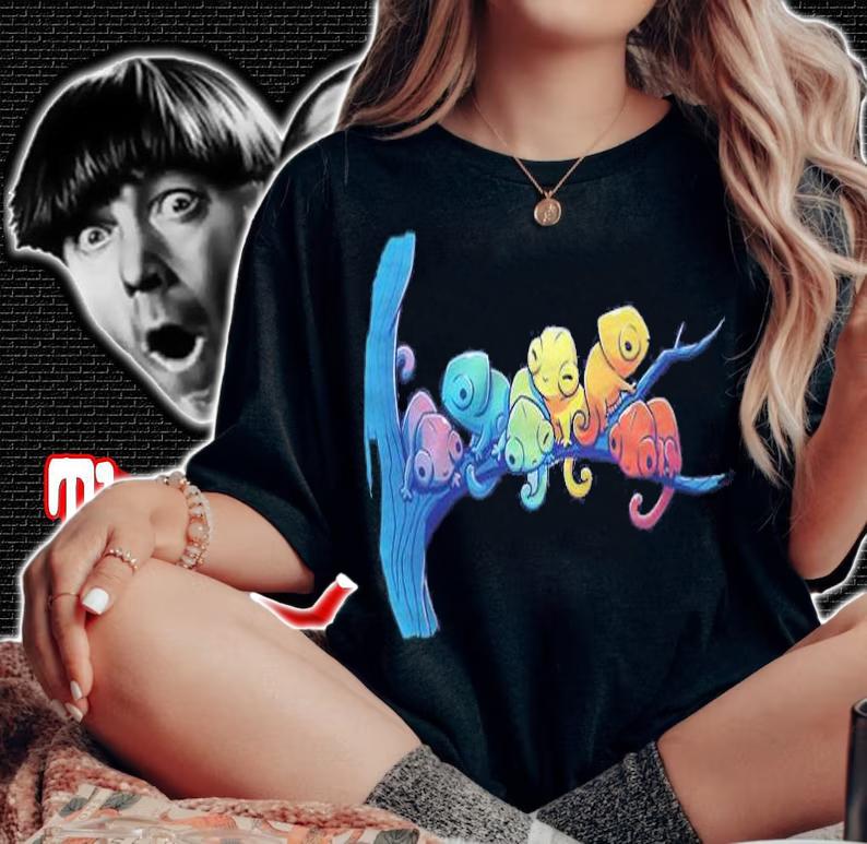 Rainbow Chameleons Shirt t-shirt woman shirt