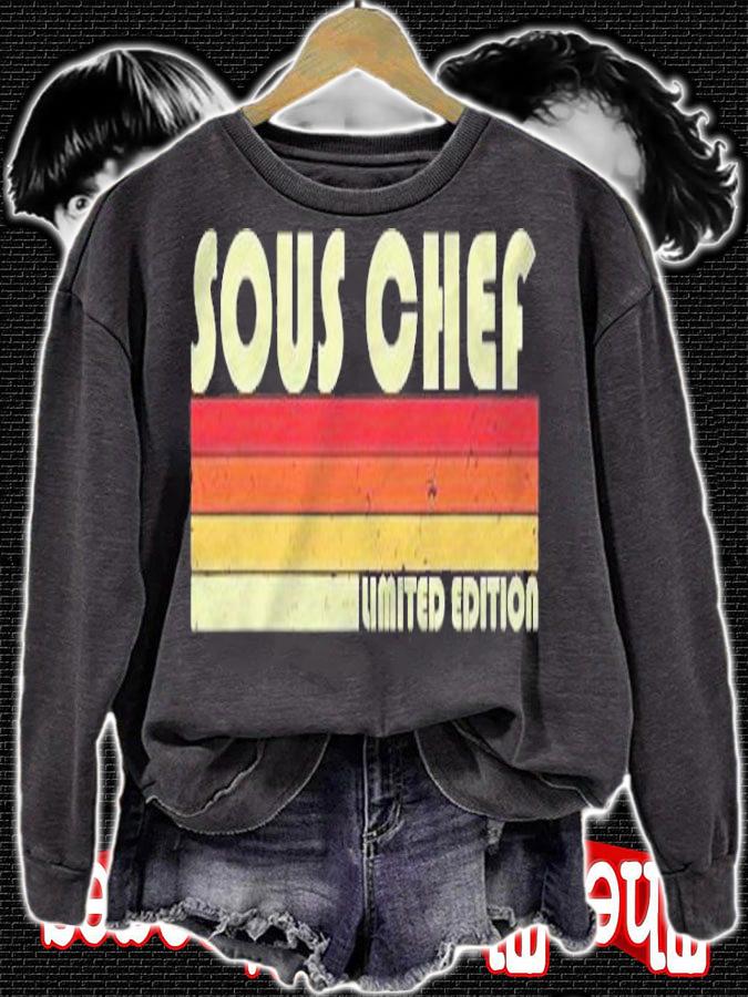 Sous Chef Funny Job Title Profession Birthday Worker Idea T-shirt t-shirt