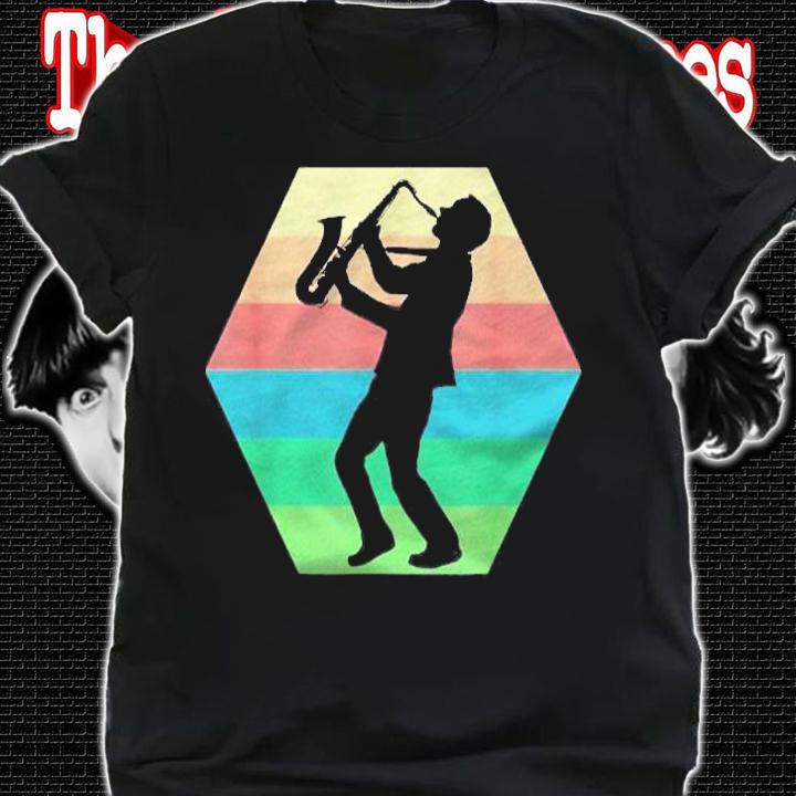 Colorful Saxophonist Sax Player Jazz Lover Saxophone shirt shirt