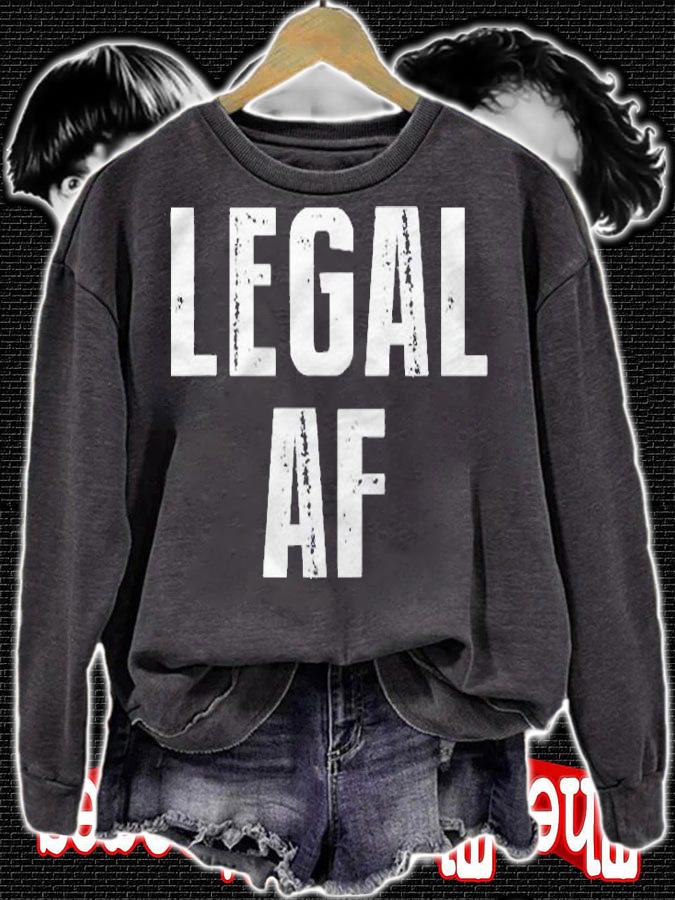 Funny 21St Birthday Gift Legal Af 21 Years Old Tee Classic Shirt sweatshirt
