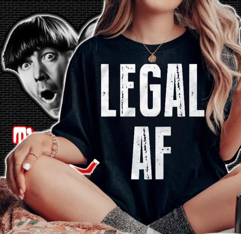 Funny 21St Birthday Gift Legal Af 21 Years Old Tee Classic Shirt woman shirt