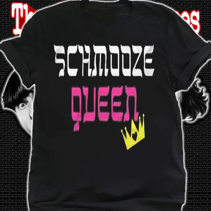 Funny Yiddish Shirts Schmooze (Chat) Queen Yiddish Shirt shirt