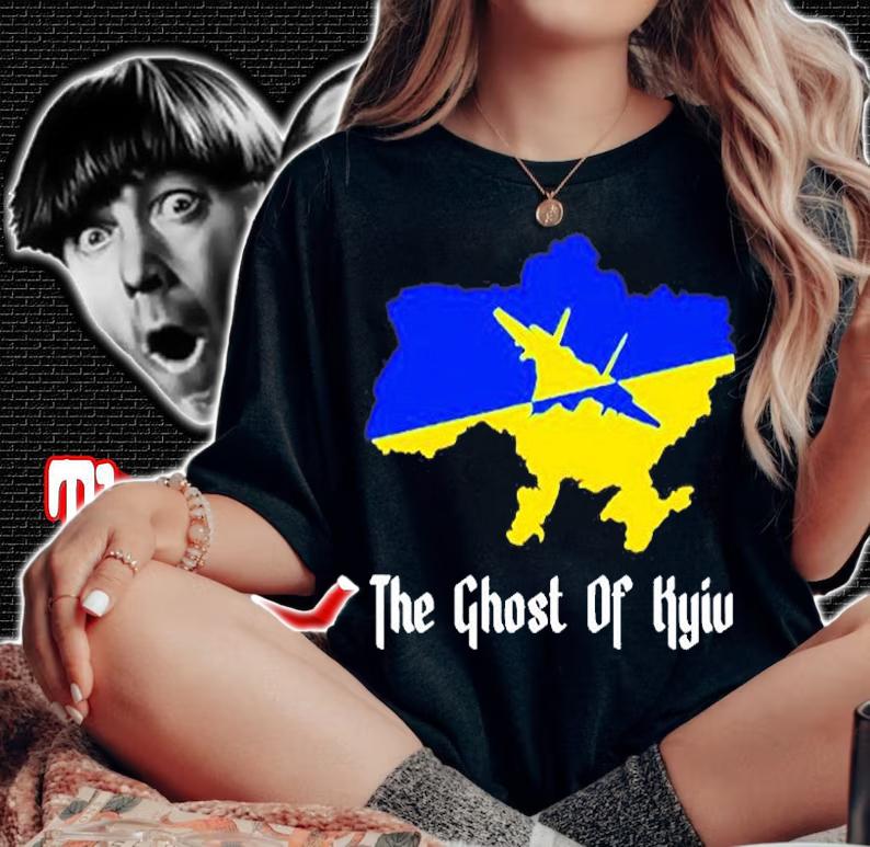 Ghost Of Kyiv Ukraine Mig-29 T-Shirt woman shirt