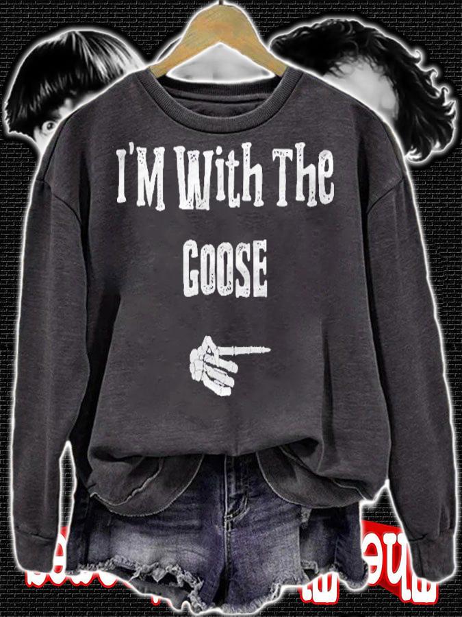 Im With The Goose Halloween Costume Funny Couples Matching shirt sweatshirt