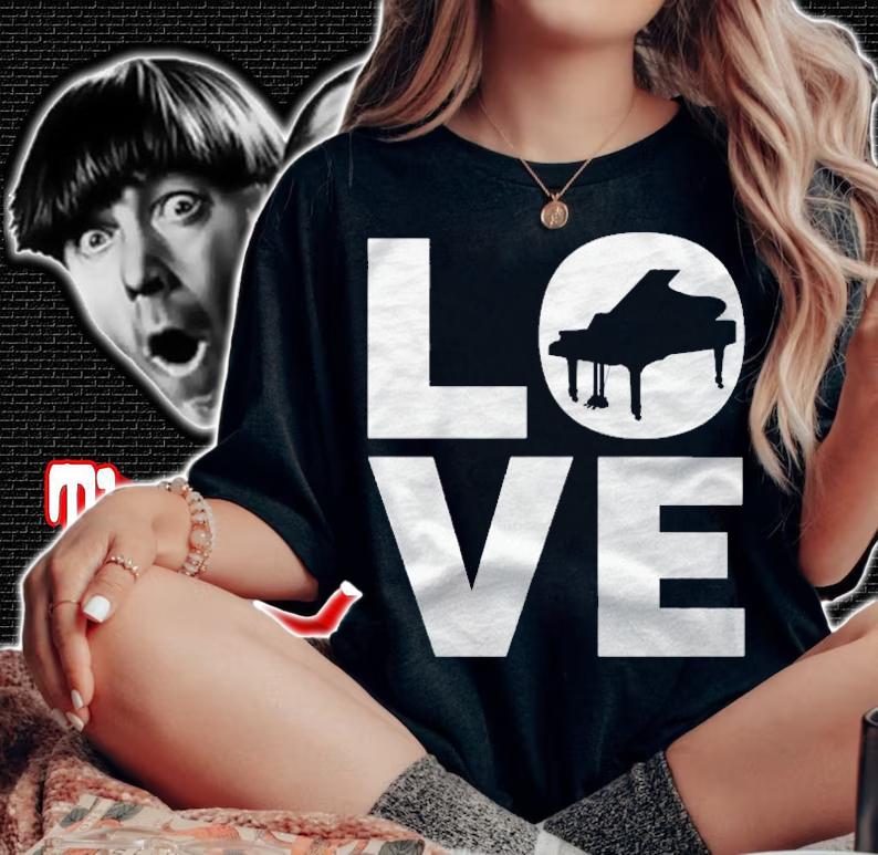 Love Piano Gift For Pianists Shirt