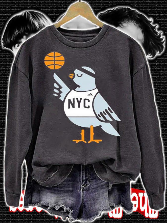 Nyc Pigeon Basketball T-Shirt sweatshirt