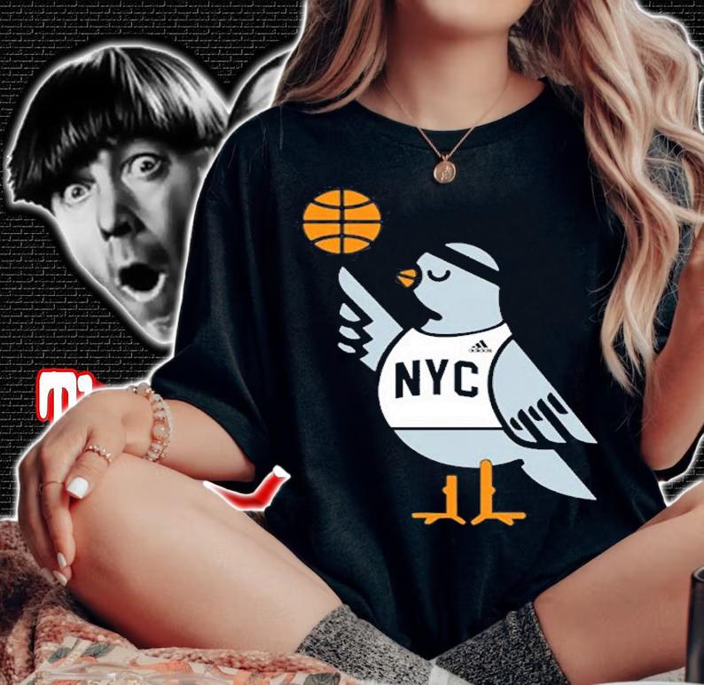 Nyc Pigeon Basketball T-Shirt woman shirt