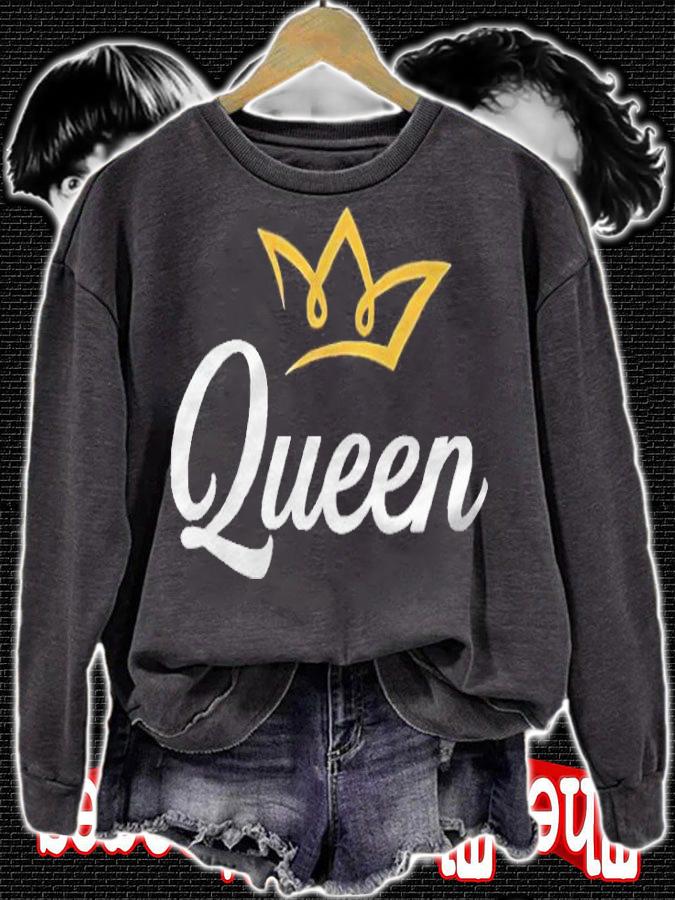 Queen logo crown T-shirt