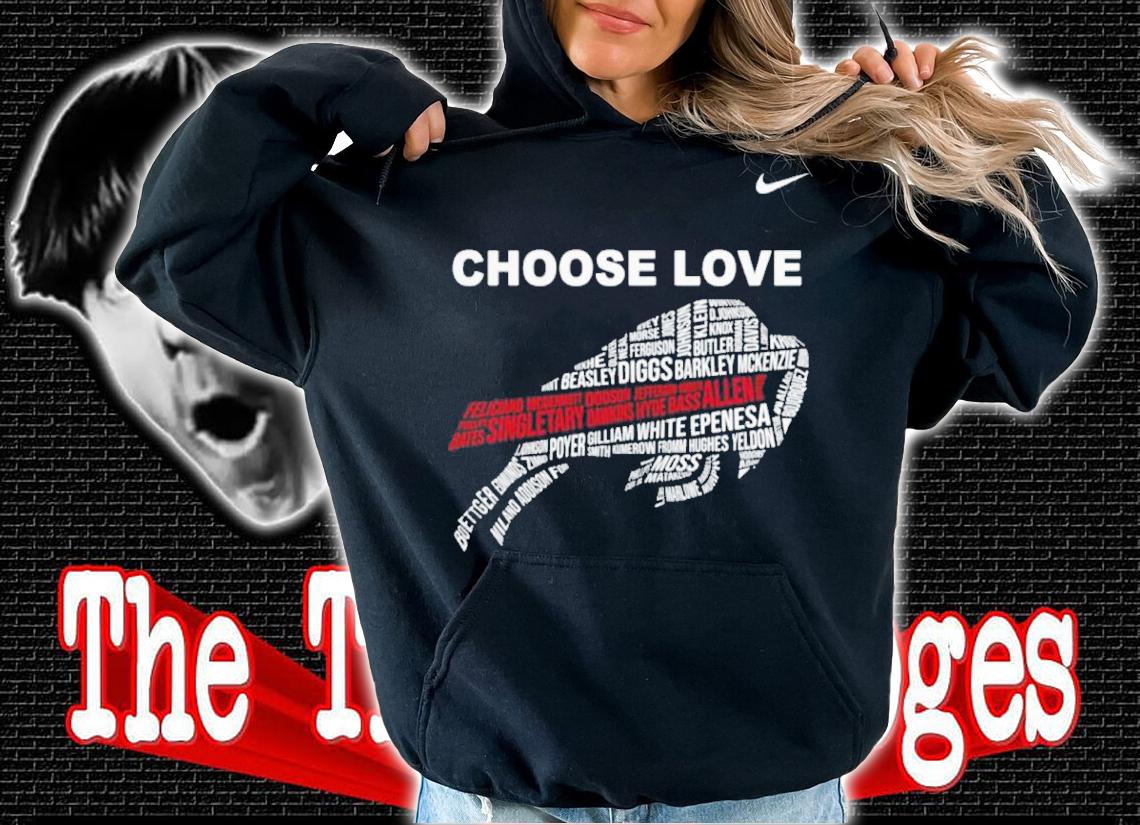Choose Love Buffalo Shirt Stop Hate End Racism Equal Rights Shirt hoodie