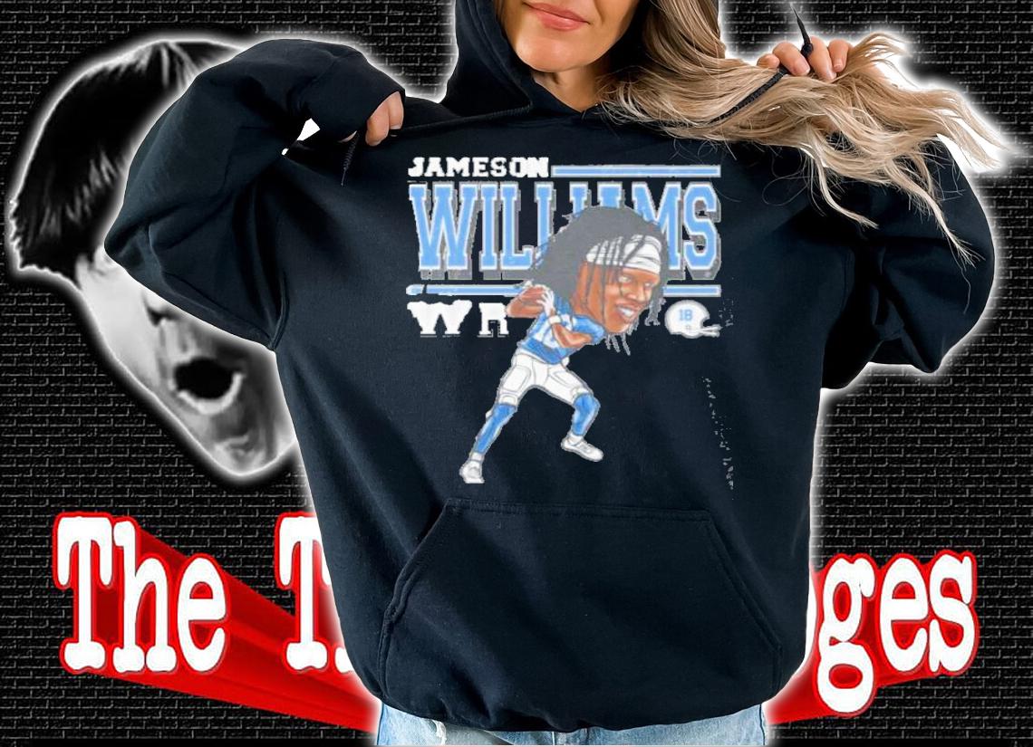 Jameson Williams Detroit Cartoon Football Shirt