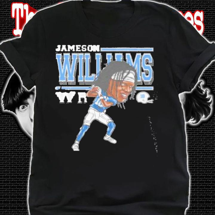Jameson Williams Detroit Cartoon Football Shirt