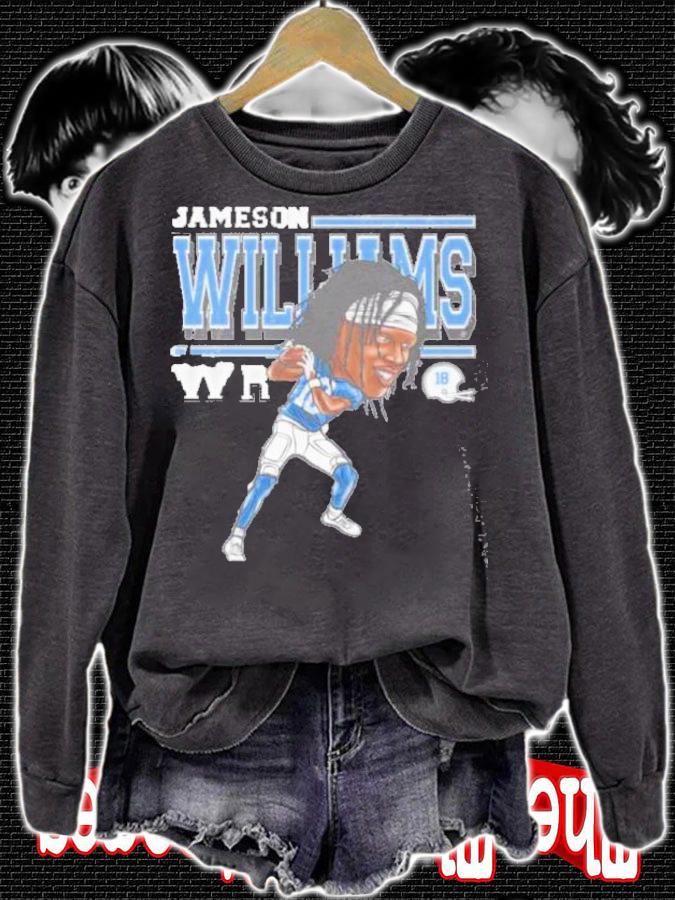 Jameson Williams Detroit Cartoon Football Shirt