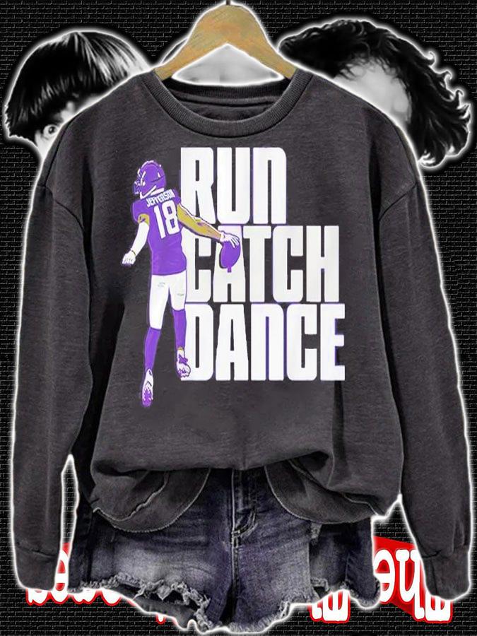 Justin Jefferson Run Catch Dance Football Shirt sweatshirt