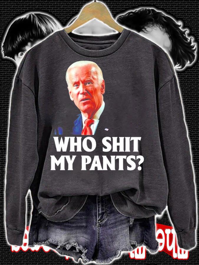 Official Joe Biden Who Shit My Pants Shirt