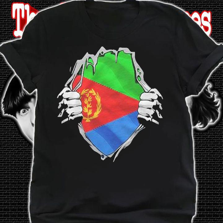 Super Eritrean Heritage Proud Eritrea Roots Flag Shirt shirt