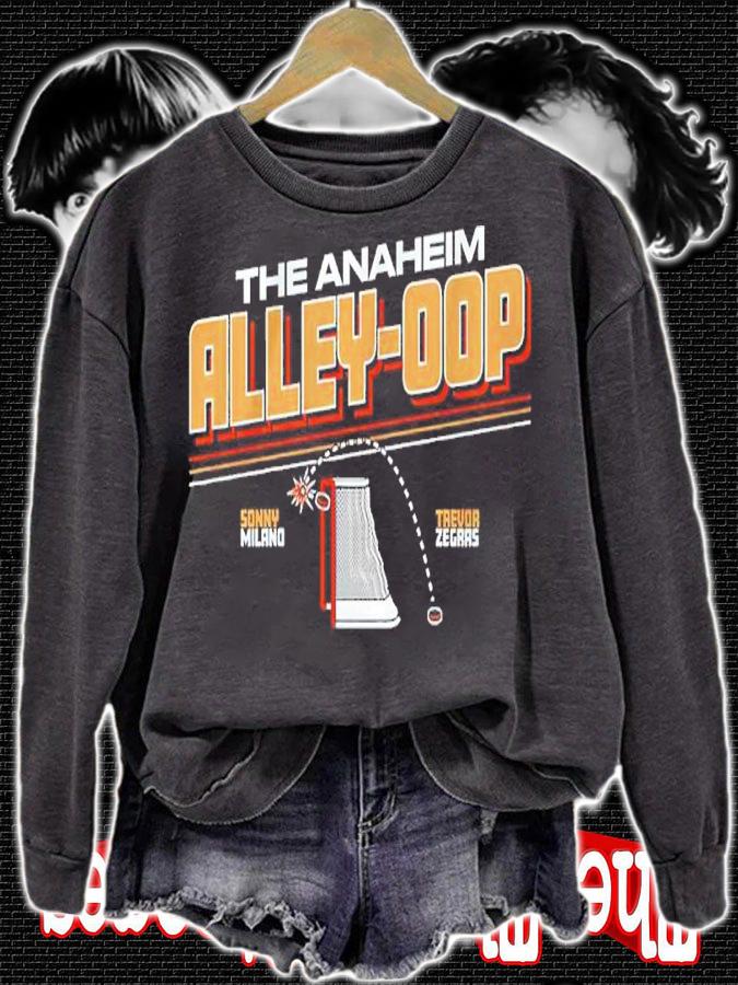 Trevor Zegras And Sonny Milano The Anaheim Alley-Oop Shirt