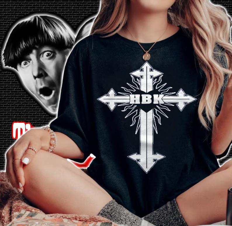 Wwe Shawn Michaels Hbk Cross Graphic Shirt