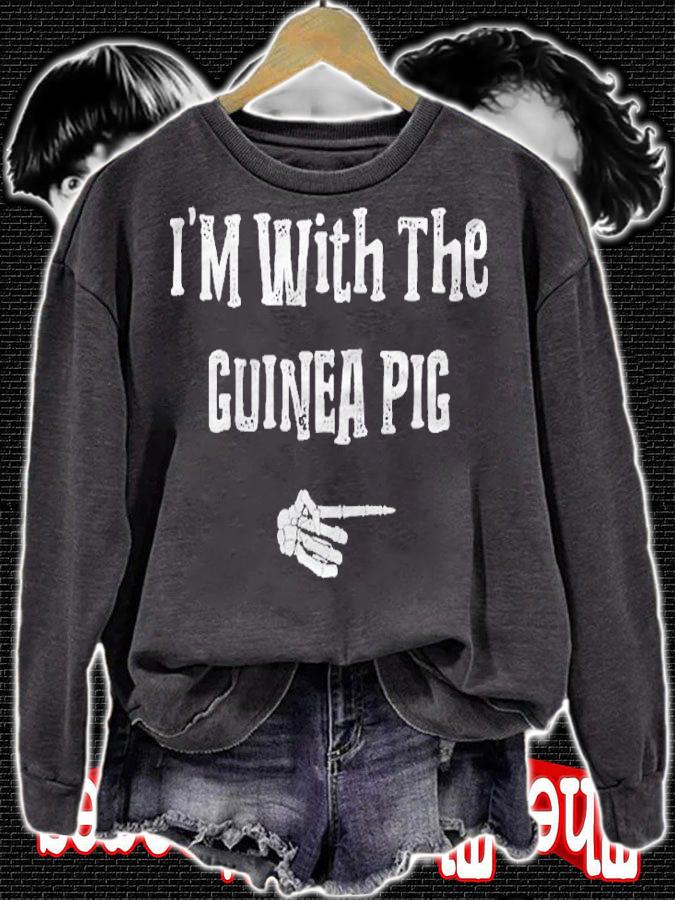 Im With Guinea Pig Halloween Costume Funny Couples Matching Shirt