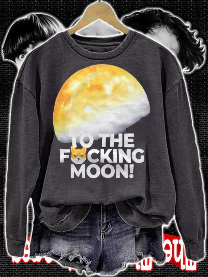 Shiba to the fucking moon T-shirt