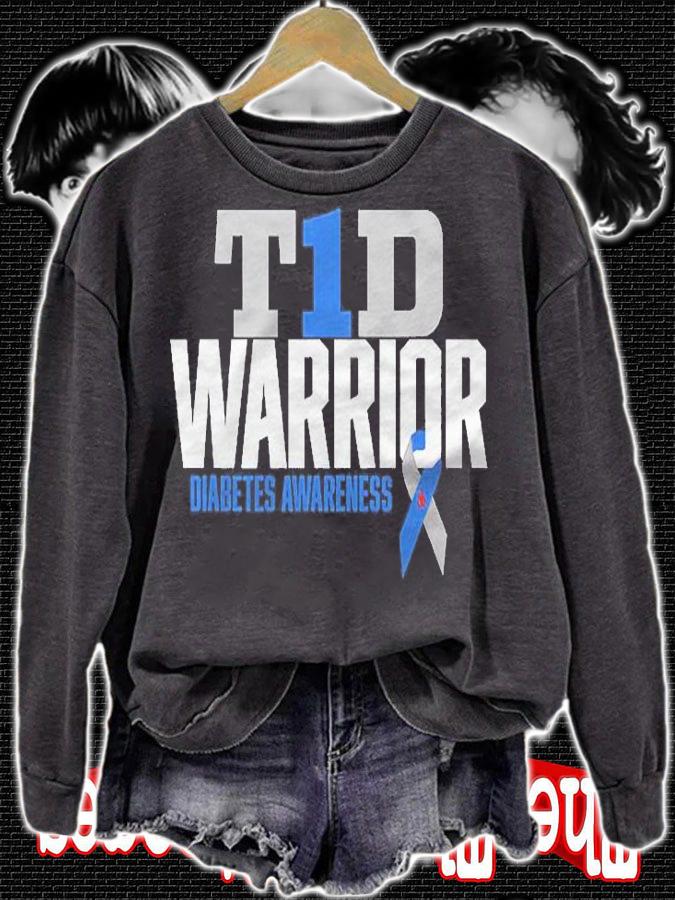 T1d Warrior Type 1 Diabetes Awareness Diabetic Shirt sweatshirt