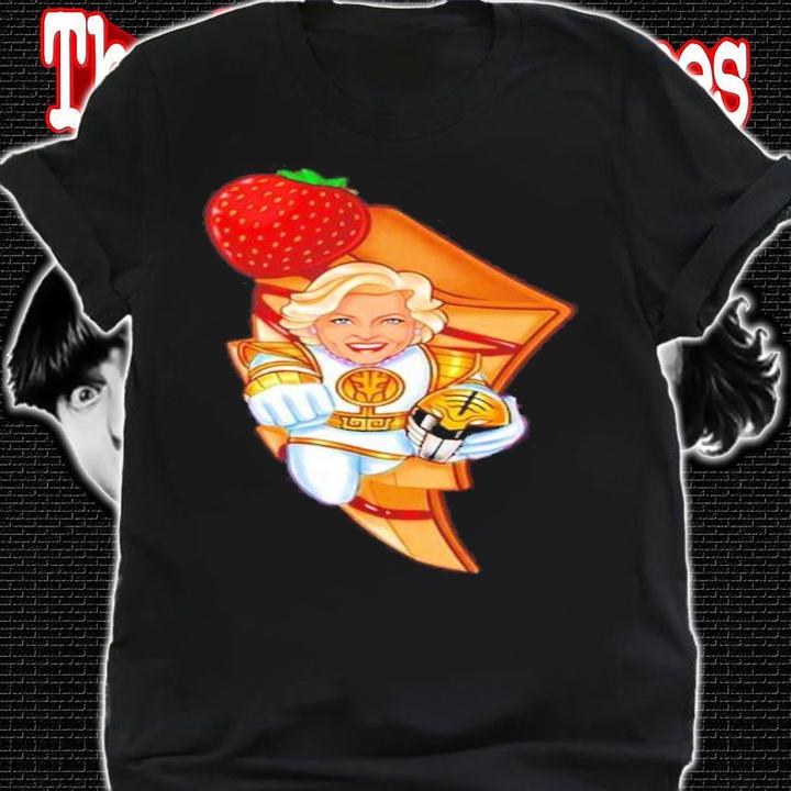 White Ranger hug Strawberry shirt