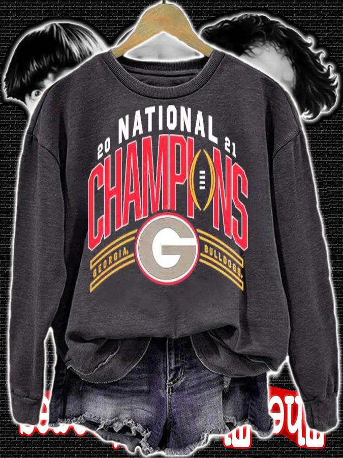 Georgia Bulldogs College Football Playoff National Champions Schedule 2021 Shirt sweatshirt