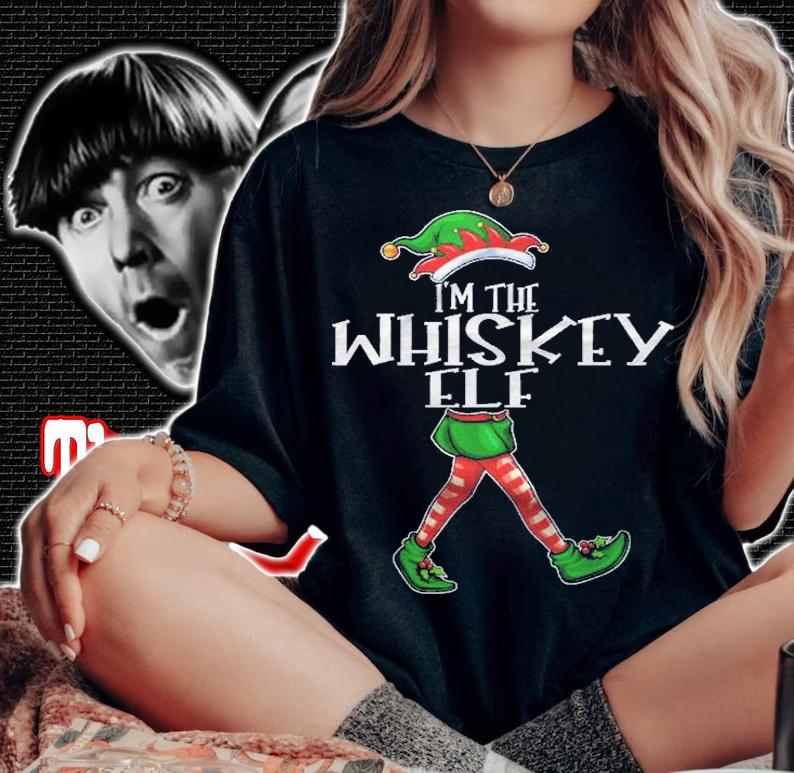 Im The Whiskey Elf Group Christmas Matching Family Funny Shirt woman shirt