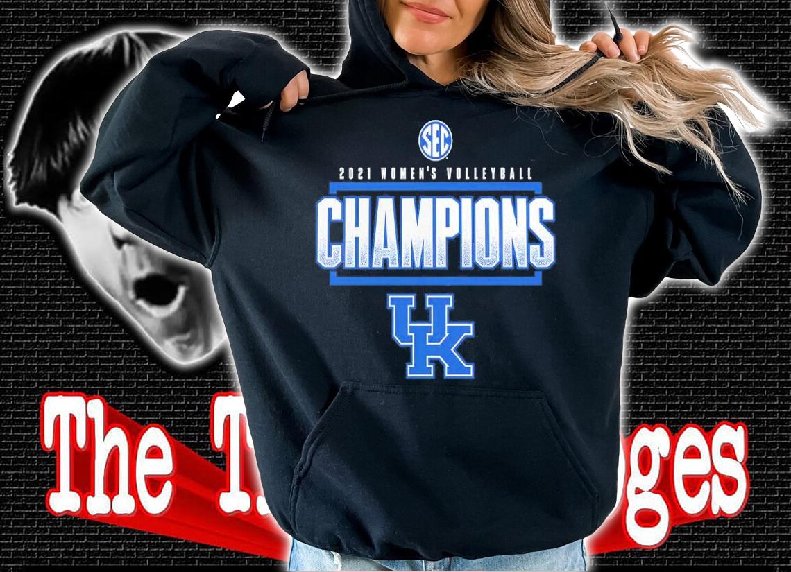 Kentucky Wildcats 2021 SEC Women's Volleyball Champions Locker Room Shirt hoodie