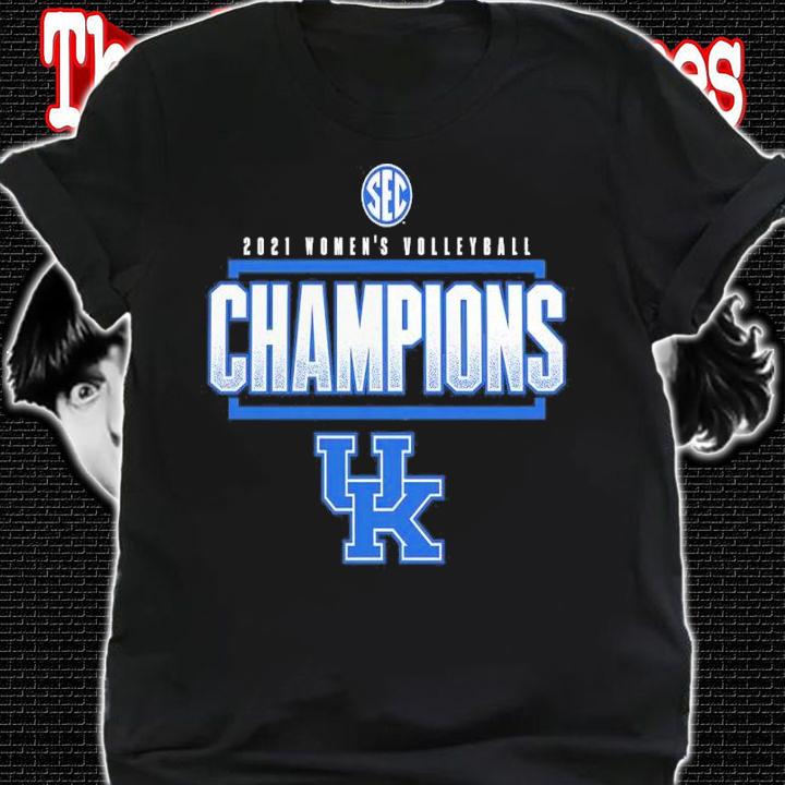 Kentucky Wildcats 2021 SEC Women's Volleyball Champions Locker Room Shirt shirt