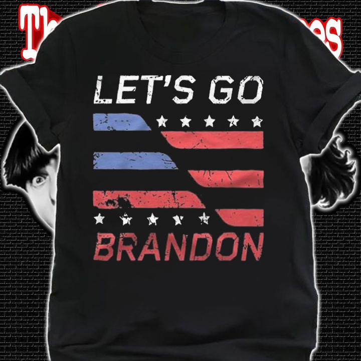 New Design lets Go Brandon, Let Go Brandon, Fjb, Brandon Biden, Republican, Brandon FlagT-Shirt