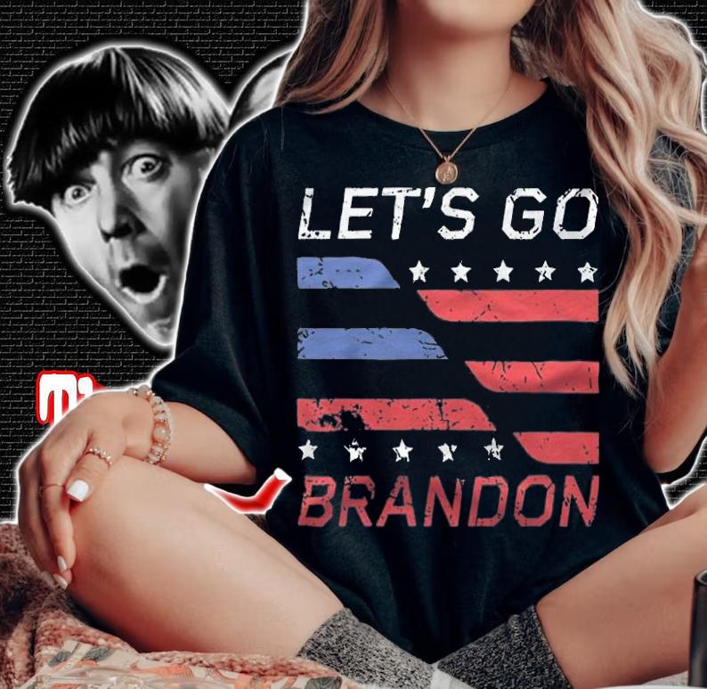 New Design lets Go Brandon, Let Go Brandon, Fjb, Brandon Biden, Republican, Brandon FlagT-Shirt