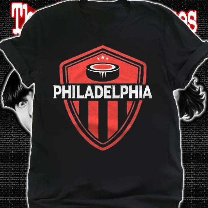 Philadelphia Hockey Jersey Puck Badge Original Design Shirt