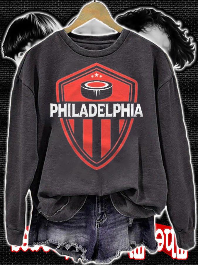 Philadelphia Hockey Jersey Puck Badge Original Design Shirt