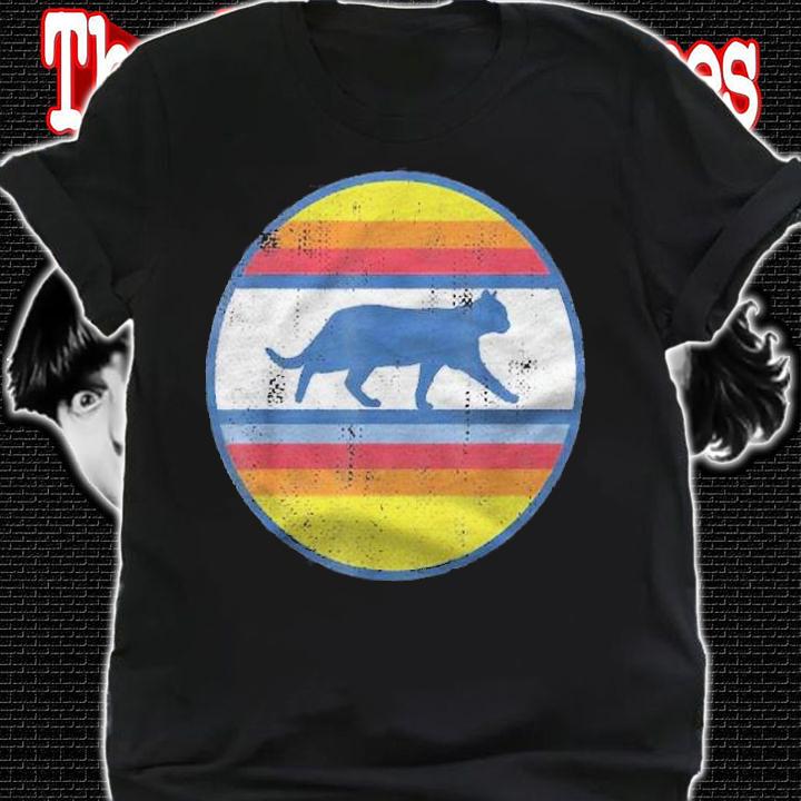 Cat Vintage Retro Silhouette Men Women Christmas Gift Shirt