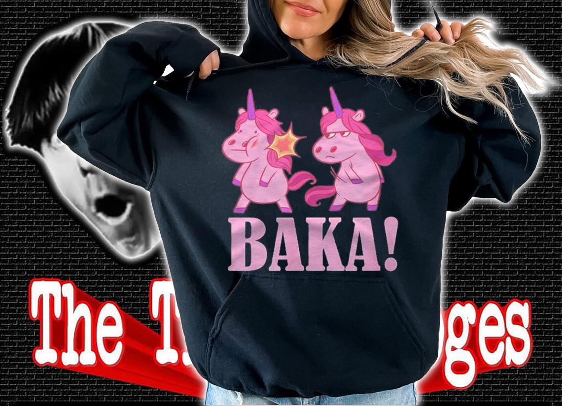 Funny Anime Baka Slap Unicorn Baka Japanese Anime Lover Shirt hoodie