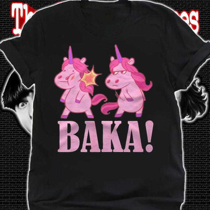 Funny Anime Baka Slap Unicorn Baka Japanese Anime Lover Shirt shirt