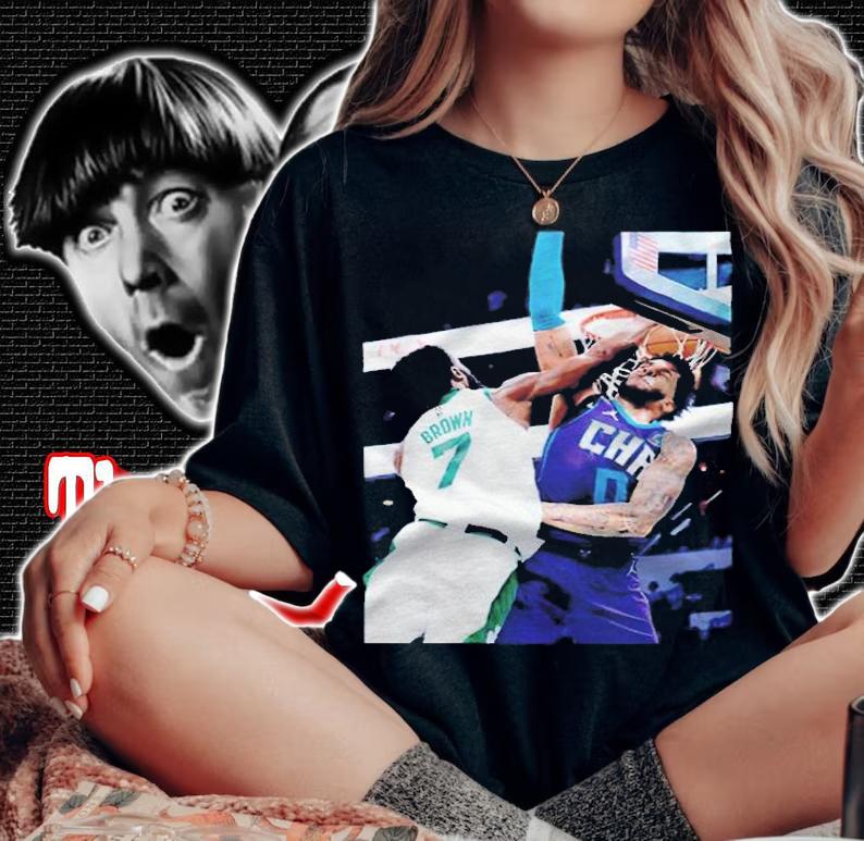 Jaylen Brown throws it down T-shirt woman shirt