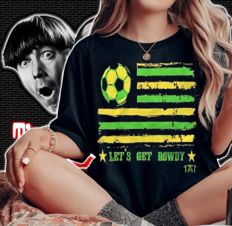 Let's Get Rowdy American Flag Soccer shirt woman shirt