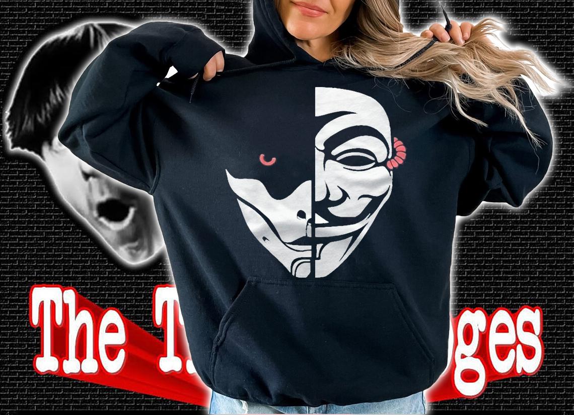 Lt Lickme half face T-shirt hoodie