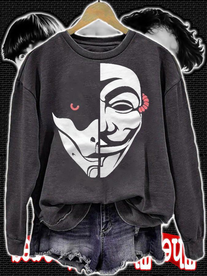 Lt Lickme half face T-shirt sweatshirt