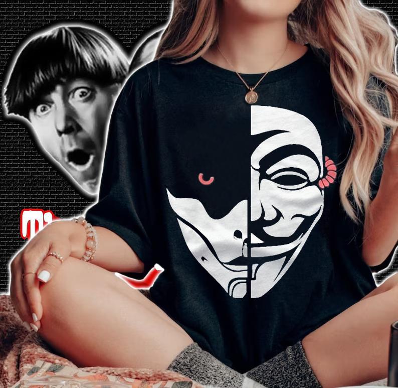 Lt Lickme half face T-shirt woman shirt