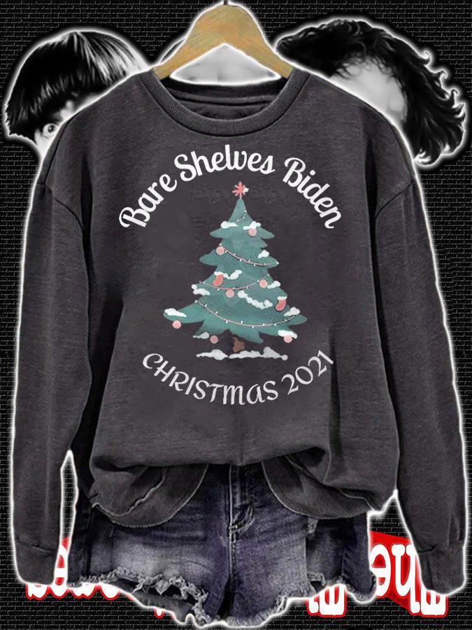 Official bare Shelves Biden Funny Meme Christmas 2021 T-Shirt sweatshirt