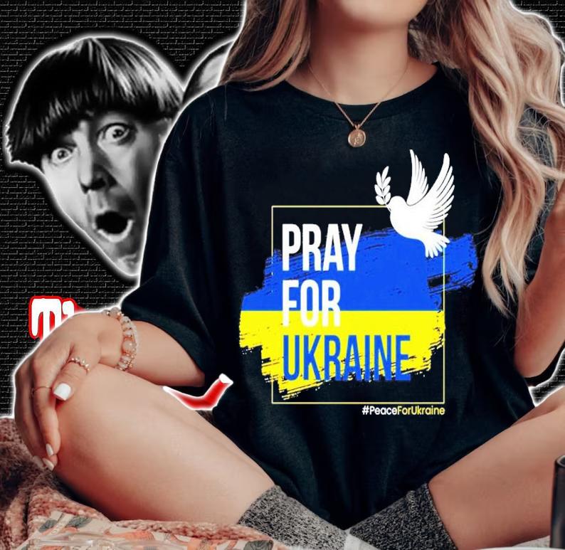 Pray For Ukraine Peace Ukrainian Shirt woman shirt