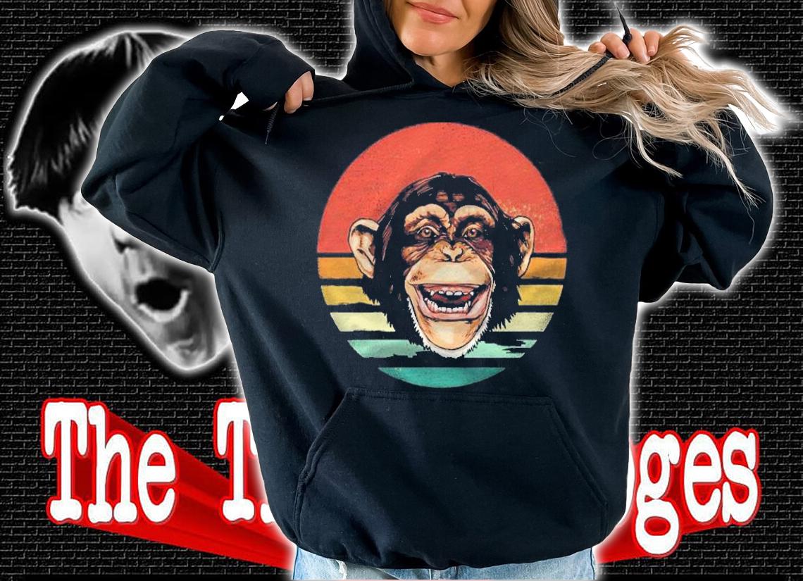 Retro Vintage Chimpanzee Monkey Lover 70S Men Women Kids Shirt