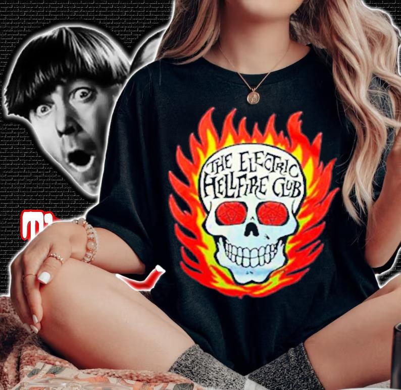 Skull The Electric Hellfire Club Shirt woman shirt