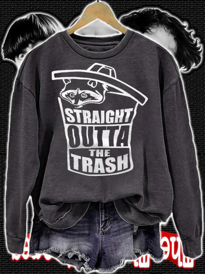 Straight outta the trash Raccoon T-shirt sweatshirt