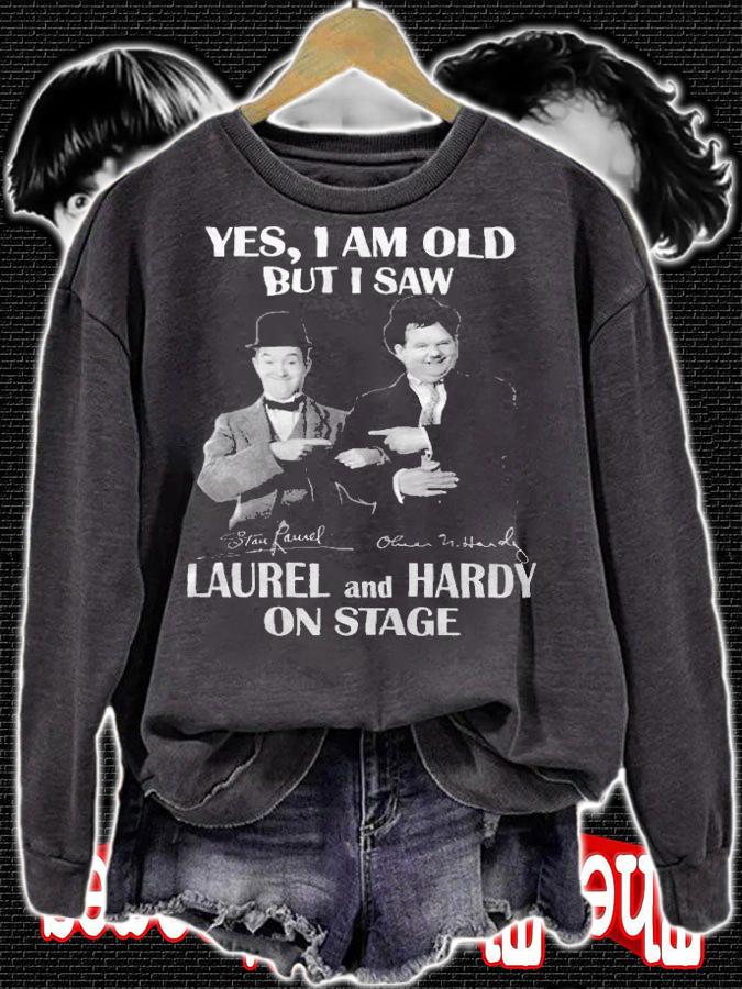 Yes I Am Old But I Saw Laurel And Hardy On Stage Signatures t-shirt sweatshirt